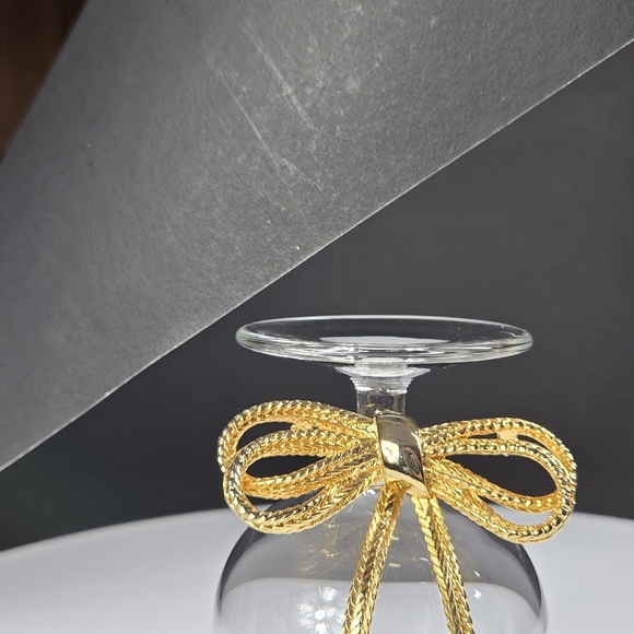 Vintage Gold Tone Bow Brooche Pin - Picture 16 of 16